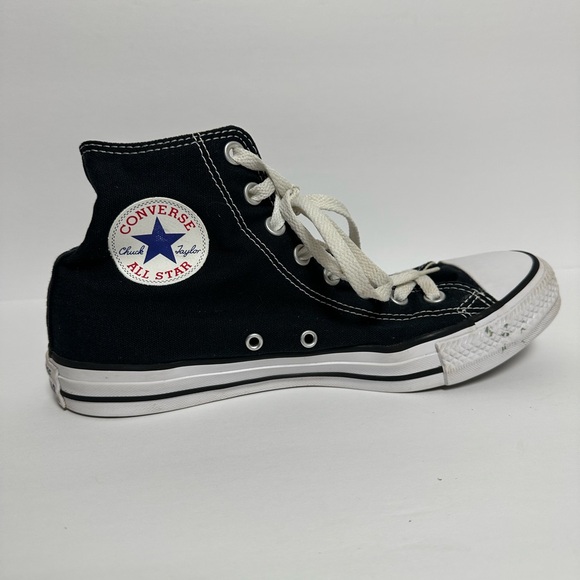 CHUCK TAYLOR ALL STAR WOMEN HI TOP CONVERSE SHOES - W9160 SIZE 10 BLACK/WHITE - Picture 5 of 8